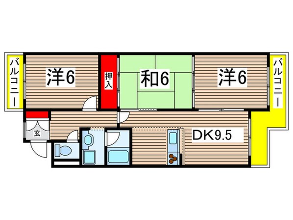 シャト－春山の物件間取画像